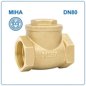 Van 1 chiều đồng lá lật Miha DN80