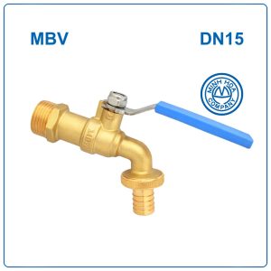 Vòi đồng tay gạt inox MBV DN15